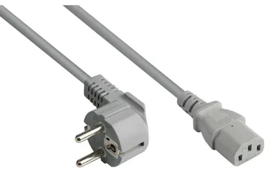 Immagine prodotto di Good Connections Schutzkontakt-Stecker gew.- C13 grau 1,8m