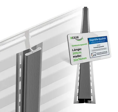 Produktbild von HEXIM Siding Fassadenverkleidung Fassadenpaneele außen Außenwand wetterfest UV-beständig PVC-U