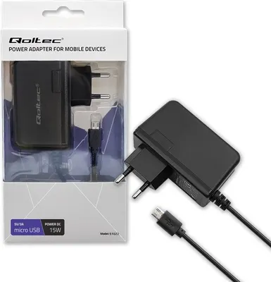 Produktbild von Qoltec 51022 Ladegerät für Mobilgeräte Schwarz Indoor
