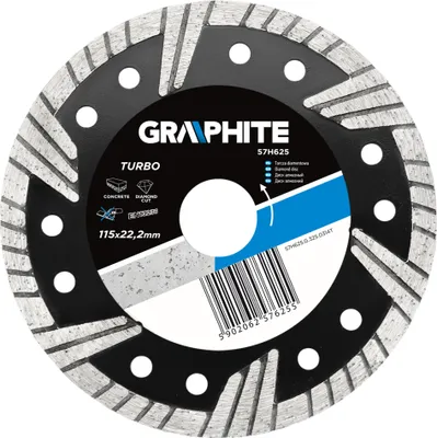 Immagine prodotto di GRAFITE Lama diamantata 115 x 22,2 mm, turbo