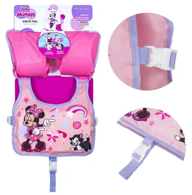 Produktbild von Bestway® Disney Junior® Swim Safe ABC™ Schwimmflügelweste Stufe B Minnie Mouse mit Textilbezug, 3-6 Jahre