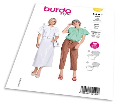 Obrázek produktu pro Střih Burda 5666 - Skládaná halenka vpředu