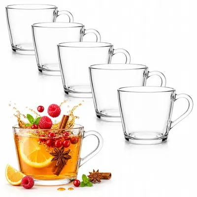 Produktbild von OMAGO 6er-Set Gläser 270ml mit Henkel für Heißgetränke