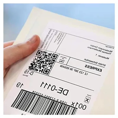 Produktbild von Versandetiketten DHL, UPS, DPD - 100 x 150 mm - 1000 BPA-freie Thermo Etiketten Eco auf 1 Rolle(n), 3 Zoll Kern, Standard- und Industriedrucker, Thermodirekt permanent, ERT-, weiß