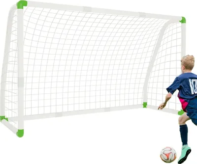 Obrázok produktu pre JOIEYOU futbalová bránka detská vonkajšia futbalová bránka 245x155cm futbalové bránky na záhradu so sieťou, futbalové bránky s klik systémom pre deti a dospelých, futbalové tréningové doplnky