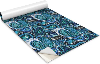 Immagine prodotto di Pellicola autoadesiva per mobili - Pellicola decorativa - Mobili da tavolo - Tagliabile su misura - Motivo Paisley - 100 x 50 cm