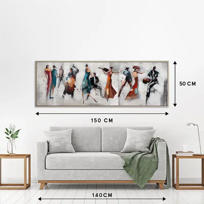 Produktbild von ArtUniverse Leinwandbild Feuriger Tango 52,5 x 152,5 cm