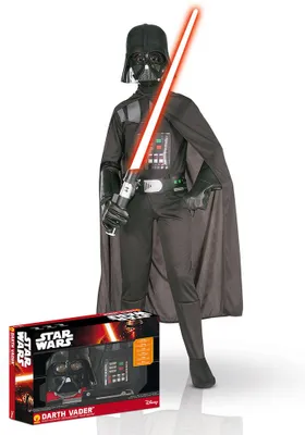 Produktbild von Star Wars Darth Vader Kinderkostüm-Set Lizenzware schwarz