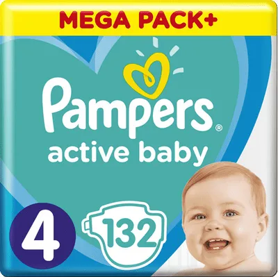 Produktbild von Pampers Active Babywindeln 4 132 Stück 9-14 kg