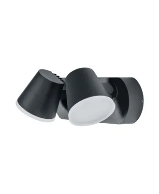 Zdjęcie produktu dla LEDVANCE Midi Spot II 20.5W, Oświetlenie zewnętrzne ścienne/sufitowe, Ciemny Szary, Aluminium, Polimetakrylan metylu (PMMA), IP44, Wejście, Fasada, Patio, I