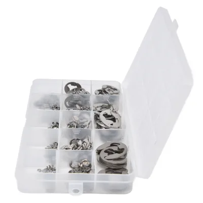 Imagen del producto de E Clip, Kit de E Clips, Variedad de Anillos de Retención, Anillo de Retención para Cojinetes, Anillo de Retención, Clip de Retención