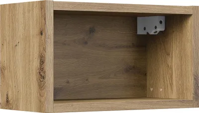 Produktbild von Badezimmer Hängeregal mit 35 cm Breite in Eiche - BIBIONE-56