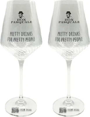 Produktbild von Don Pasquale Weingläser 2er-Set – Pretty Drinks for Pretty People