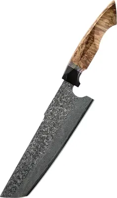 Produktbild von Damast Küchenmesser Yunari Nakiri – Präzises Gemüsemesser in Braun KP37465