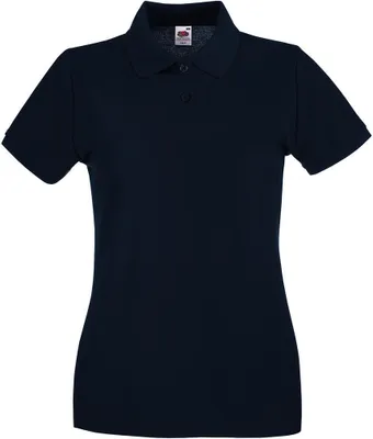 Produktbild von Fruit of the Loom Damen T-Shirt Polohemd kurzarm Poloshirt Polo Shirt, Größe:XS (8), Farbe:Deep Navy