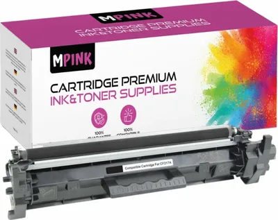 A toner cartridge and its packaging are shown against a white background.