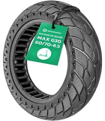 Image de Pneus en caoutchouc plein pour E-Scooter, 10 x 2,5 cm