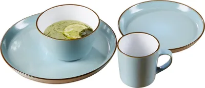 Produktbild von Speiseteller 26,5cm 4er Set Visby hellblau