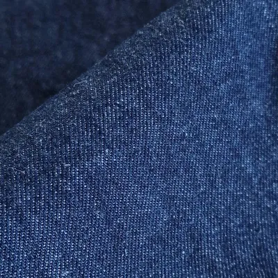 Produktbild von 6,8 oz dunkelblauer Hanf-Denim | 70 % Biobaumwolle, 30 % Hanf | Jeansstoff Meterware per 0,5 m