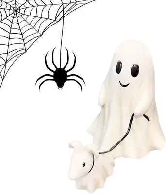 Produktbild von Spukhund-Grusfigur, Halloween-Grusfigur, Harz-Spukhund-Grusfigur, neue Halloween-Grusfiguren 2024 für Jungen