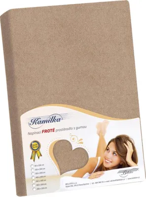 Obrázek produktu pro Prostěradlo froté - Kávová - 180x200