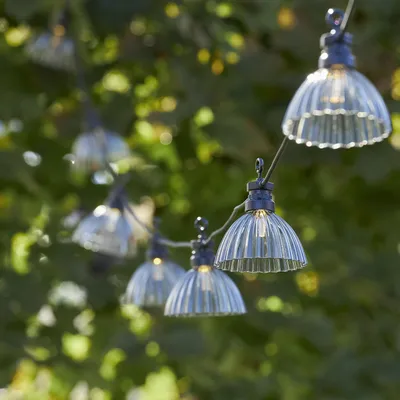 Immagine prodotto di Ghirlanda da giardino 12 luci LED con paralume CIRCUS SHADE