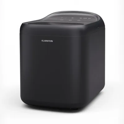 Obrázok produktu pre Klarstein SparkIce výrobník ľadových kociek, 15 kg/deň, kocky ľadu za 6 minút, dotykový panel, 2 veľkosti kociek ľadu, automatické čistenie, výrobník kociek ľadu na nápoje a smoothies, čierny