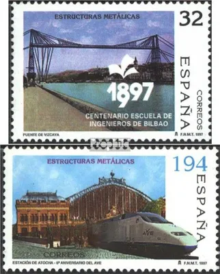 Produktbild von Briefmarken Spanien 1997 Mi 3320-3321 (kompl.Ausg.) postfrisch Metallbauwerke