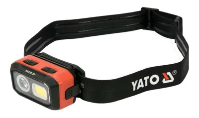 Produktbild von YATO Stirnlampe YT-08593 Aluminium ABS (Acrylnitril-Butadien-Styrol-Copolymerisat) 89g