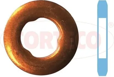 Produktbild von 6x CORTECO Dichtring Düsenhalter 49430633 1,6mm 7,3mm 15mm Blisterpack