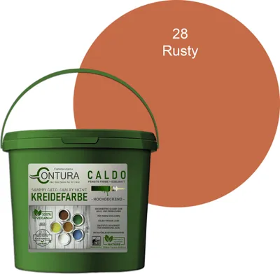 Produktbild von Contura BeGreen 1Kg. Kreidefarbe Shabby Chic Möbellack - 28 Rusty