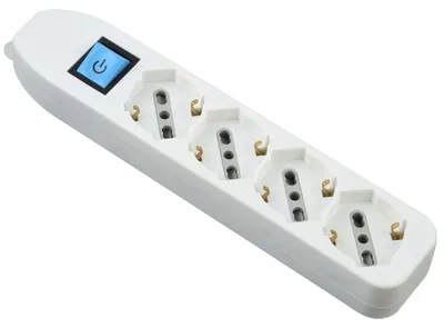Immagine prodotto di Electraline 82069, ciabatta multipresa senza cavo, 4 prese universali, bianca