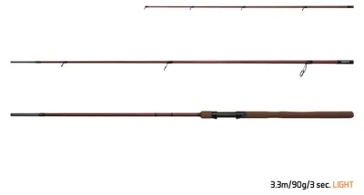 Produktbild von DELPHIN MAGMA LEGEND4RY, 3,3m, 10,83ft, 0-90g, 3 Teile, Feeder Angelrute, Light, 101004455