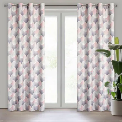 Obrázek produktu pro Eurofirany 391728, Sheer, Šedá, Vzorovaný, Polyester, Průchodka, 210 g/m²