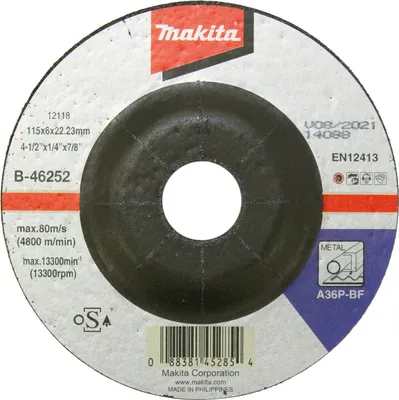 Produktbild von Makita Schruppscheibe 115x6 mm Stahl - B-46252