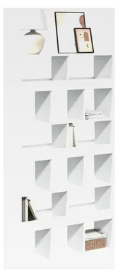 Produktbild von Bücherregal, Weiß, 100 x 33 x 187,5 cm, Holzwerkstoff