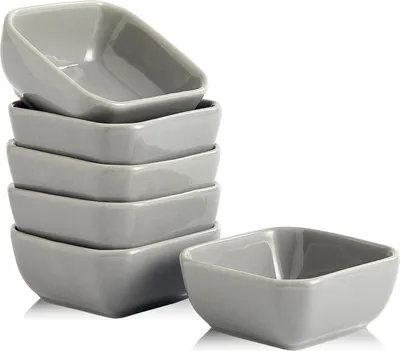 Productafbeelding van Keramische stoomoven-set, 6-delig - grijs - porselein