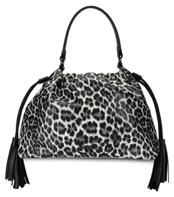 Image de L.CREDI sac à épaule sac à épaule bandoulière Sigal Hobo Bag Black / Mix noir