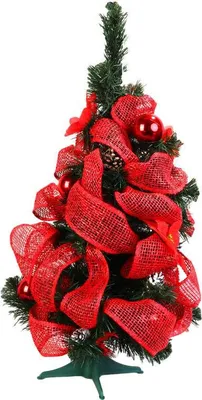 Immagine prodotto di Albero di Natale con decorazioni rosse 45 cm