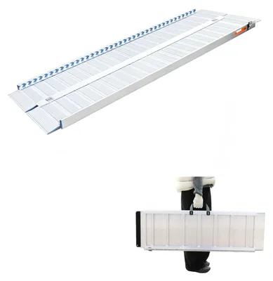 Produktbild von Rollstuhlrampe Auffahrrampe Rollstuhl - 151 cm - Aluminium - Für Treppen geeignet