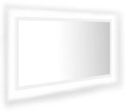 Image de vidaXL Miroir de salle de bain LED blanc 80x8,5x37 cm acrylique