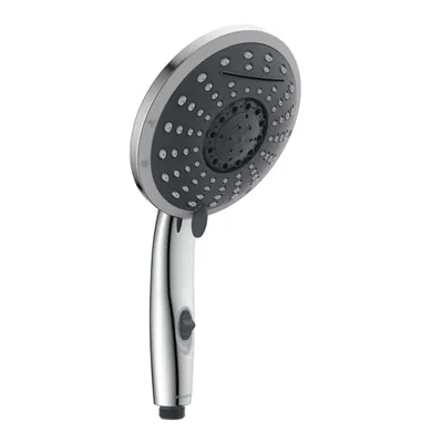 Produktbild von Handbrause NIAGARA, Wellness-Duschkopf mit 5 Strahlarten und Schwallauslauf, Brausekopf mit Wasserstopp-Funktion, Chrom