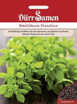 Produktbild von Dürr-Samen - Basilikum Piccolino - Saatgut - 0599