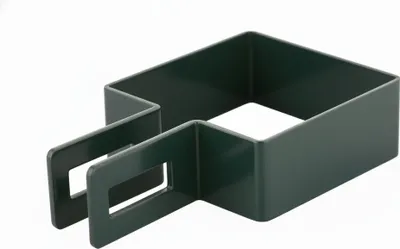 Obrázek produktu pro LogistSystem Svorka čtvercová 60x60mm - antracitová Svorka na plotové sloupky - Upevnění pletivových panelů - Svorky na plot Svorka na opěrku Svorka na sloupek