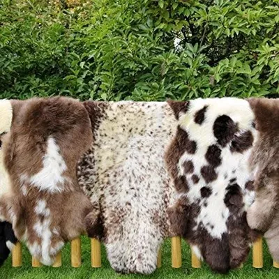 Produktbild von Merino Lammfell Läufer 130-140 cm Gecheckt