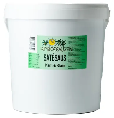 Zdjęcie produktu dla Rimboe Satésaus Kant-en-Klaar 10 000 g – Gotowy aromatyczny sos orzechowy