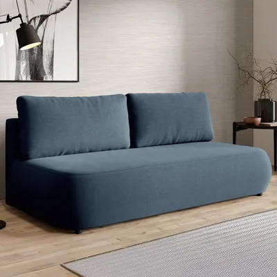 Immagine prodotto di Brugnato - Divano Letto 2 Posti, 210x106 cm blu, Contenitore