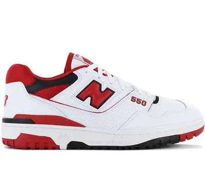 A studio shot of a New Balance 550 sneaker.