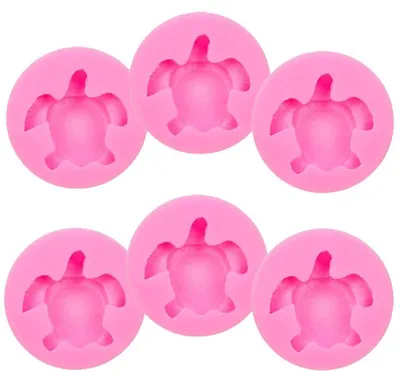 6 Silikonformen Schildkröte für Schokolade & Kuchen
