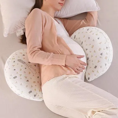 Obrázok produktu pre Ibenzoa® – Tehotenská podpera – anatomická podpera pre spanie na boku a na chrbte, viskoelastický jadro, poťah zo 100% bavlny, možné prať pri 30°C